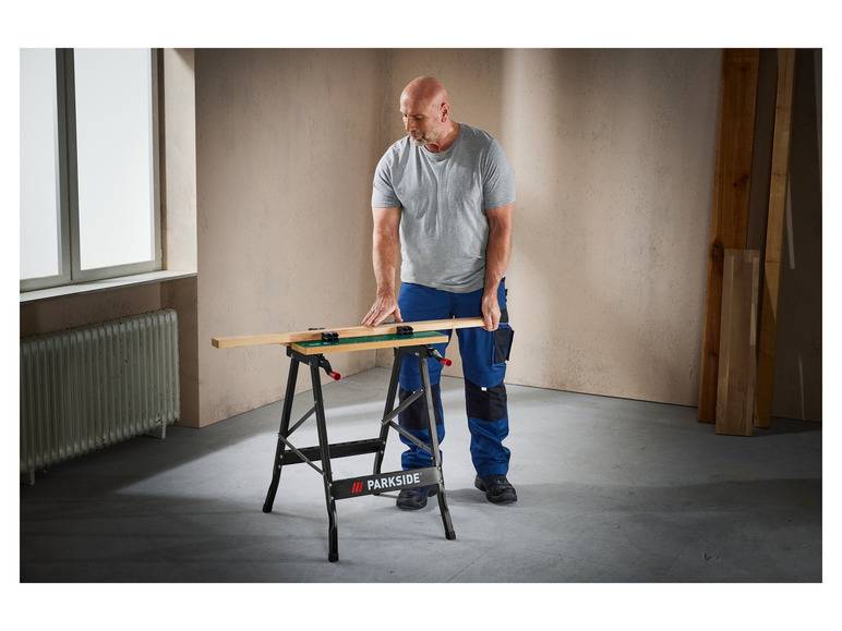 PARKSIDE® Werk- und Spanntisch, 150 kg, zusammenklappbar Nur noch ein Tag übrig
