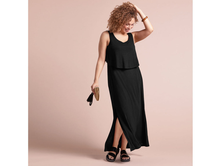 esmara® Damen Maxikleid mit langen Seitenschlitzen Fabrik Onlineshop