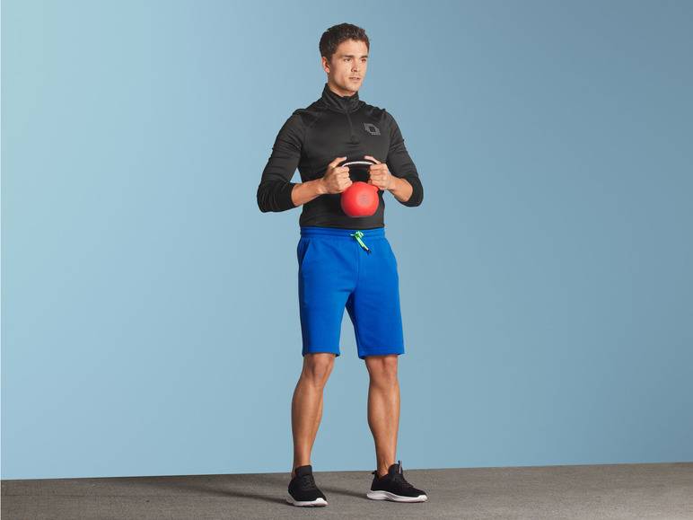 CRIVIT Herren Sweatshorts mit HeiQ Mint Technologie Cyber Monday
