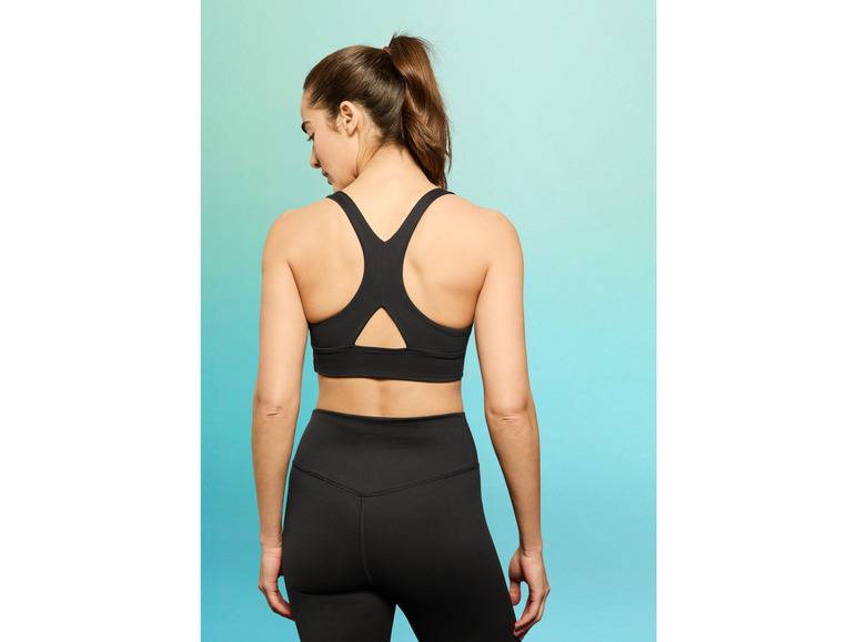 CRIVIT Damen Sportbustier, Medium-Level, mit dynamischer Kühltechnologie Kostenlose Rückgabe