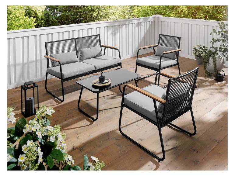 LIVARNO home Garten Loungeset, 4-teilig Fabrikverkauf