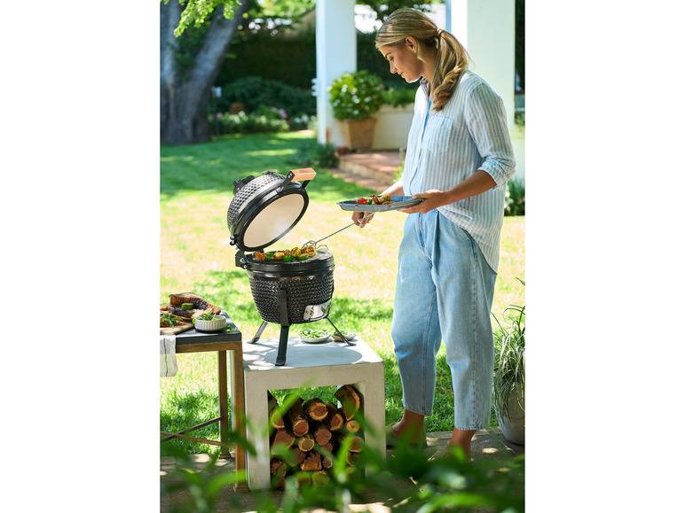 GRILLMEISTER Holzkohle Keramikgrill, Ø 26,5 cm Blitzverkäufe