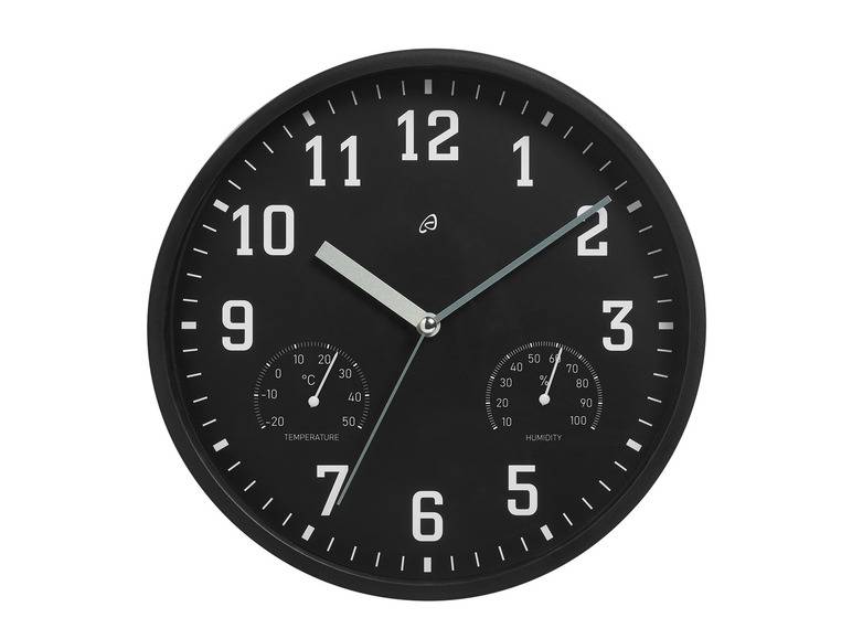 AURIOL® Wanduhr mit Thermo- und Hygrometer Fabrikpreis