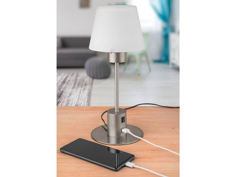 LIVARNO home LED-Tischleuchte, USB-Anschluss zum Aufladen Günstig kaufen