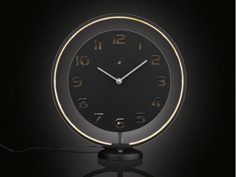 AURIOL® Tischuhr, mit LED-Leuchtring Heißer Verkauf