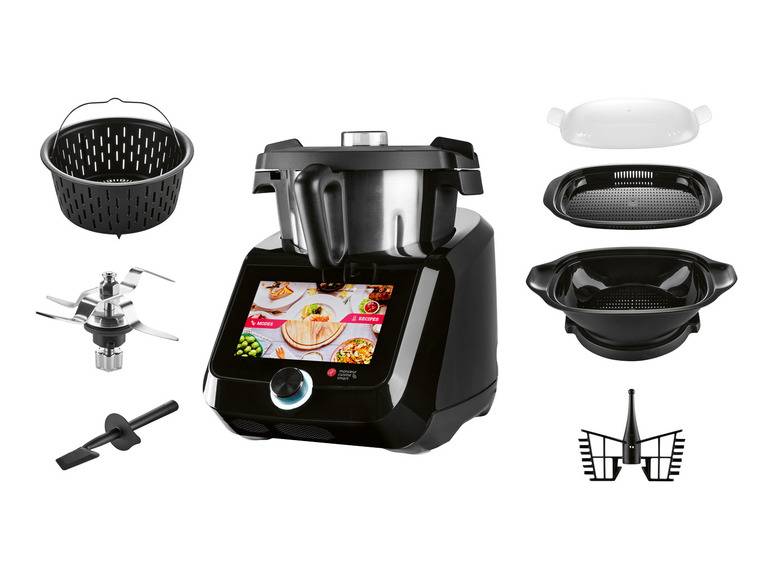SILVERCREST® KITCHEN TOOLS Monsieur Cuisine Smart SKMS 1200 B1 Black Große Rabatte