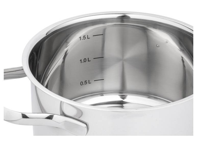 ERNESTO® Edelstahl-Topf, mit Deckel, Ø 16 cm Letzte 2 Tage