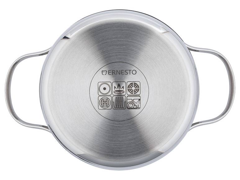 ERNESTO® Edelstahl-Topf, mit Deckel, Ø 16 cm Letzte 2 Tage