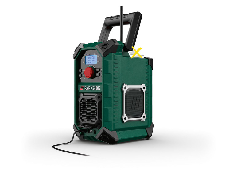 PARKSIDE® Akku-Baustellenradio »PBRA 20-Li B2« 20 V / 12 V oder Netzbetrieb, ohne Akku und Ladegerät Nur für heute