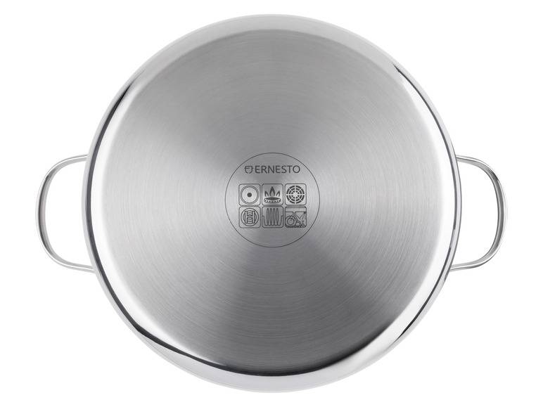 ERNESTO® Edelstahl-Topf, mit Deckel, Ø 24 cm Super Rabatt
