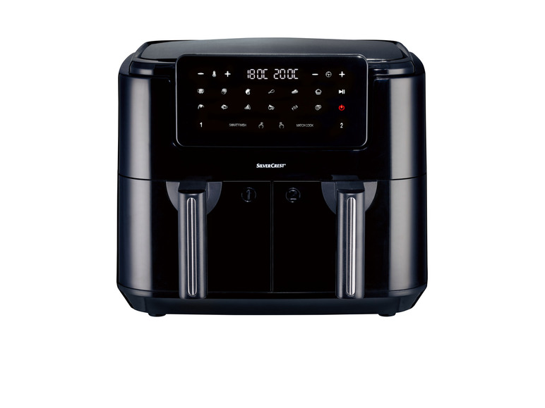 SILVERCREST® KITCHEN TOOLS Doppelzonen Heißtluftfritteuse »A1 SHLFDD 2400«, 2200–2600 W Begrenzt auf 3 Tage