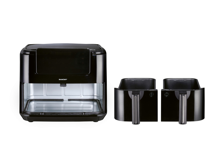 SILVERCREST® KITCHEN TOOLS Doppelzonen Heißtluftfritteuse »A1 SHLFDD 2400«, 2200–2600 W Begrenzt auf 3 Tage
