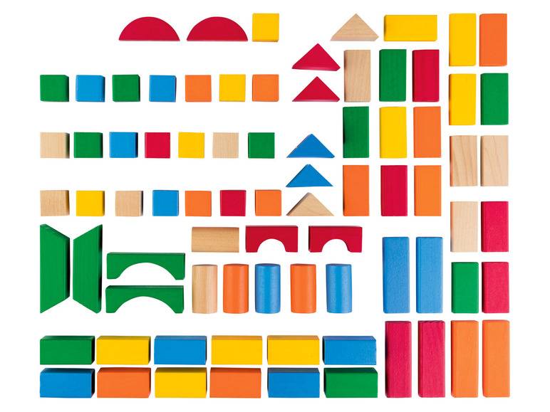 Playtive Bausteinset, aus Holz 2025