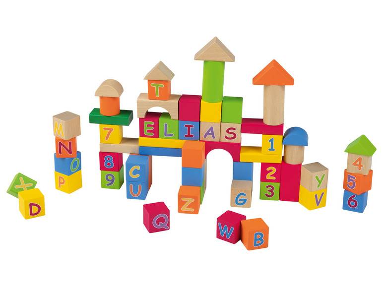 Playtive Bausteinset, aus Holz 2025