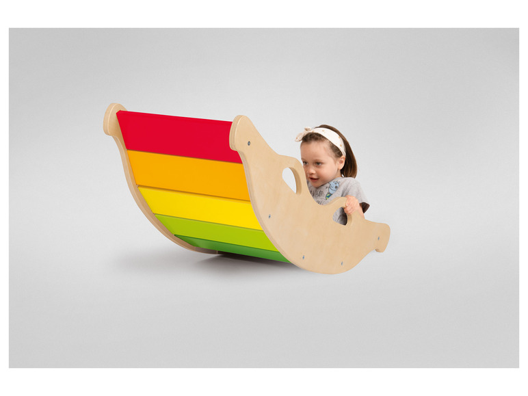 Playtive Holz Balancewippe, in Regenbogenfarben Hotsell