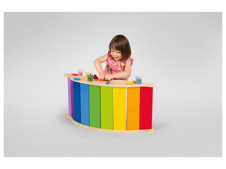 Playtive Holz Balancewippe, in Regenbogenfarben Hotsell