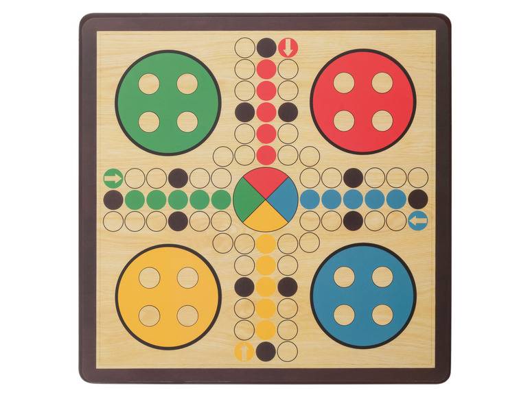 Playtive Holz 10-in-1 Spielesammlung, unterschiedliche Spiele Schlussverkauf