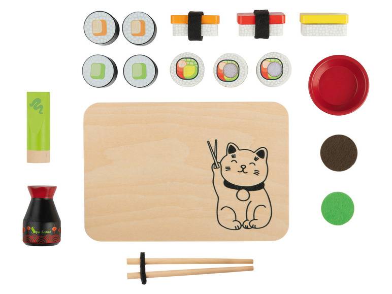 Playtive Lebensmittel-Set, aus Echtholz und hochwertigem Kunststoff Fabrik Onlineshop