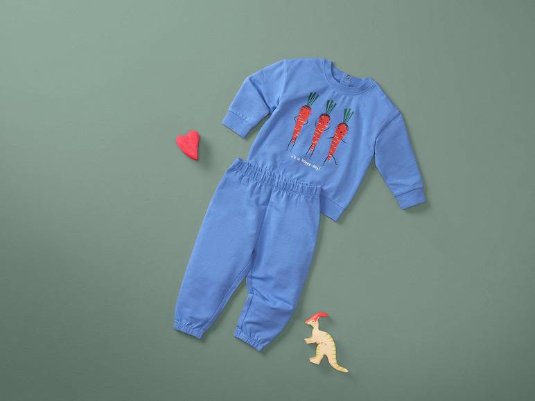 lupilu® Baby Freizeitanzug, 2-teilig, mit Bio-Baumwolle Cyber Monday
