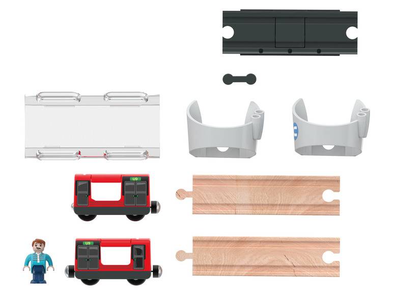 Playtive Eisenbahn Erweiterungs-Set, mit Buchenholz Muttertagsangebot