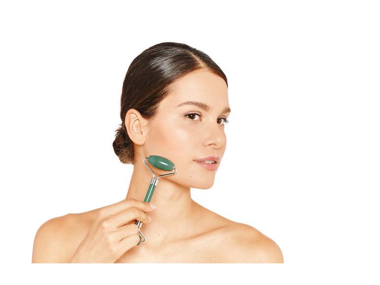 CIEN Beauty Rosenquarz-Gesichtsroller \ Quarz-Gesichtsroller \ Rosenquarz-Massagestein Muttertagsangebot