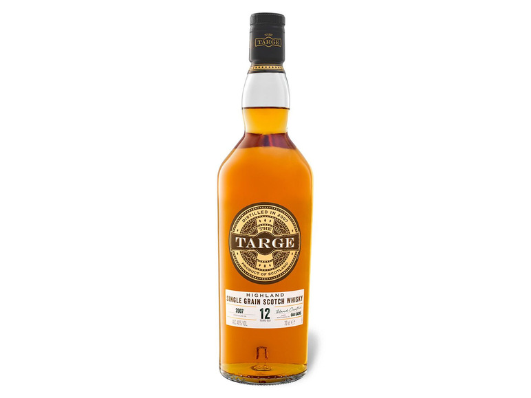 The Targe Highland Single Grain Scotch Whisky 12 Jahre mit Geschenkbox 40% Vol Neueste Mode