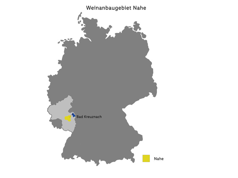 Riesling Scheurebe Nahe QbA halbtrocken, Weißwein 2023 Kostenlose Rückgabe
