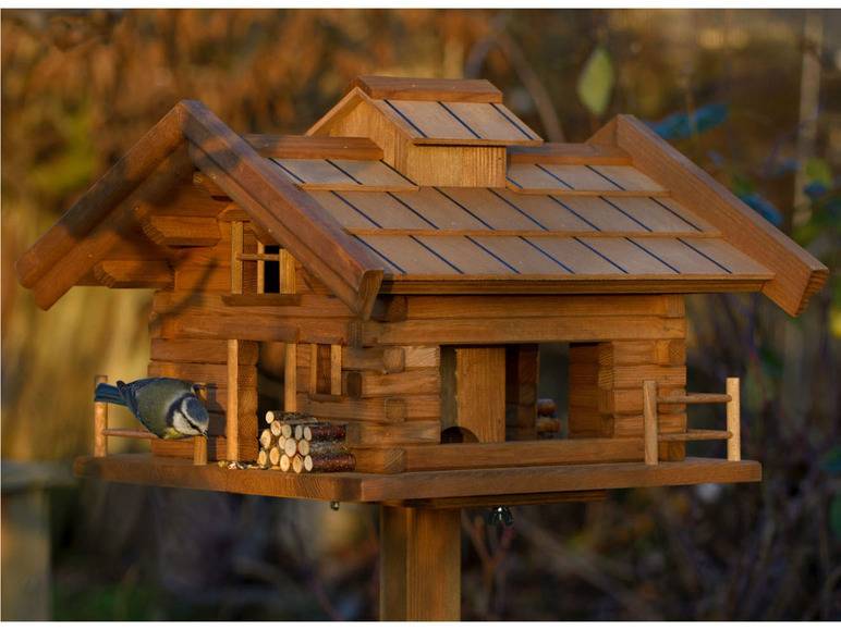 dobar Vogelfutterhaus »Tirol«, inkl. Standfuß, H 117 cm, aus Holz Neueste Mode