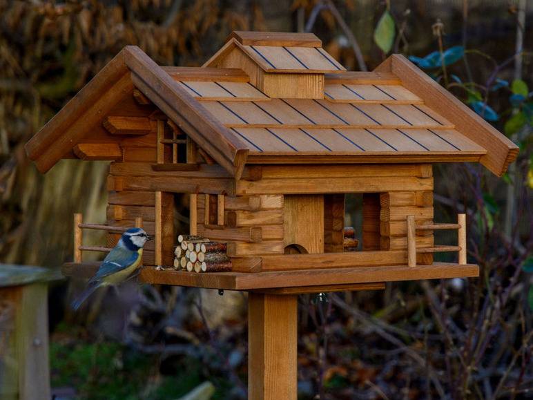dobar Vogelfutterhaus »Tirol«, inkl. Standfuß, H 117 cm, aus Holz Neueste Mode