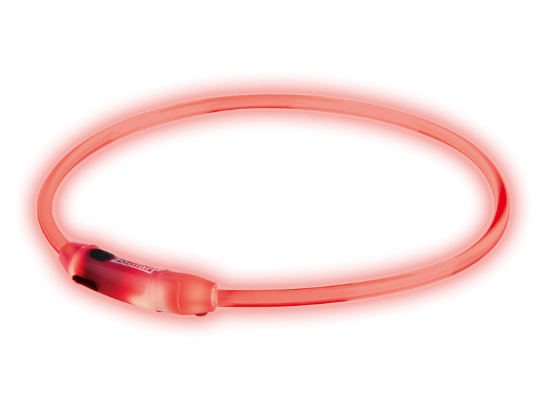 zoofari® LED-Leuchtschlauch Hundehalsband, mit 3 Leuchtfunktionen Sonderangebot der Fabrik