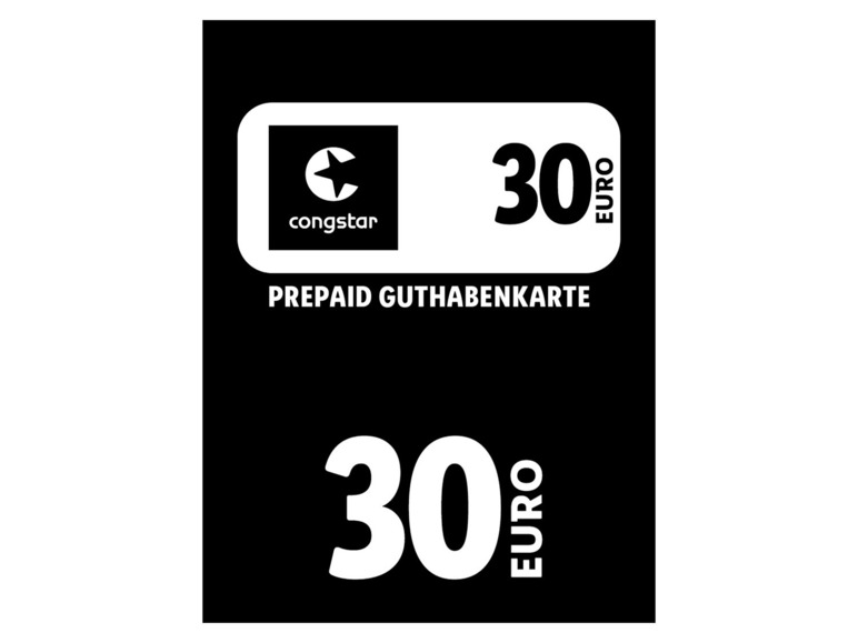 Congstar Auflade-Code über 30 EUR Exklusivangebot