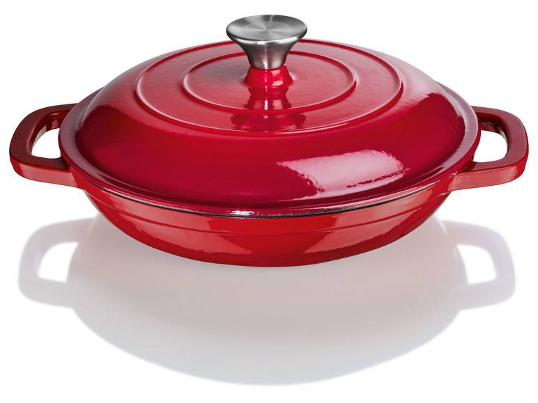 ERNESTO® Gusseisen-Schmorpfanne, Ø 26 cm Top Angebot