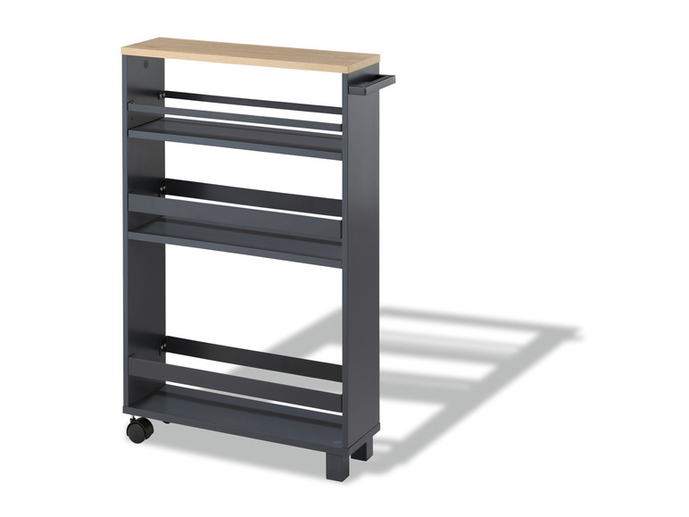 LIVARNO home Küchen-Nischenwagen, mit 3 Ablageflächen Zeitlich begrenztes Angebot