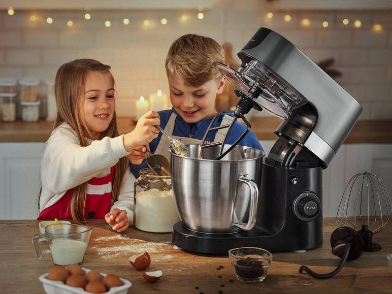 SILVERCREST® KITCHEN TOOLS Profi-Küchenmaschine »SKMP 1300 D3«, 1300 W Clearance-Verkauf