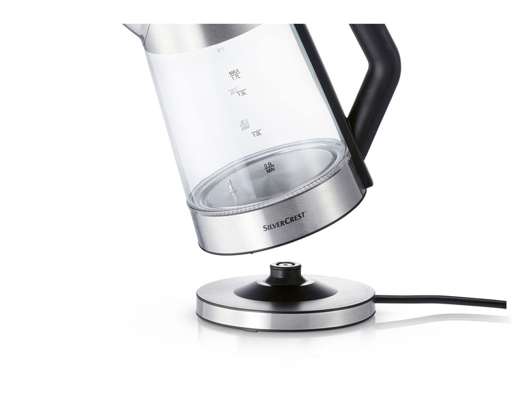 SILVERCREST® KITCHEN TOOLS Digitaler Glas-Wasserkocher »SWGD 3000 A2«, mit Farbwechsel Fabrikpreis