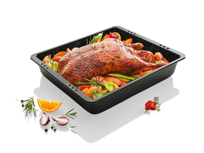 ERNESTO® Emaille-Brat-und-Auflaufform, extrahoher Rand Versandkostenfrei