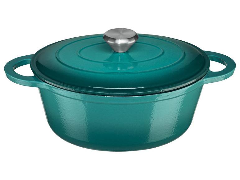 ERNESTO® Gusseisen-Bräter, oval Ø 25 cm Große Rabatte