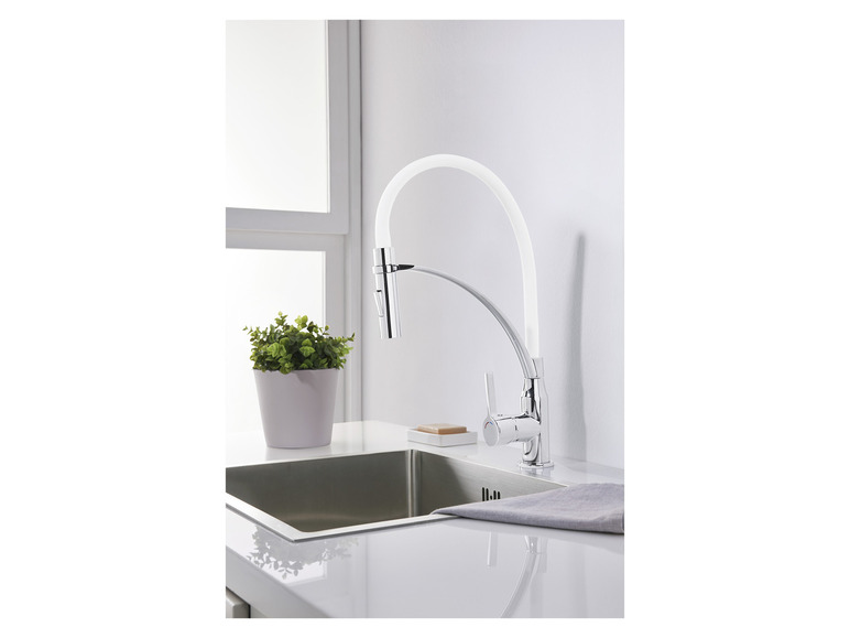 LIVARNO home Küchenarmatur mit Spiralfeder / Gummischlauch VIP-Rabatte