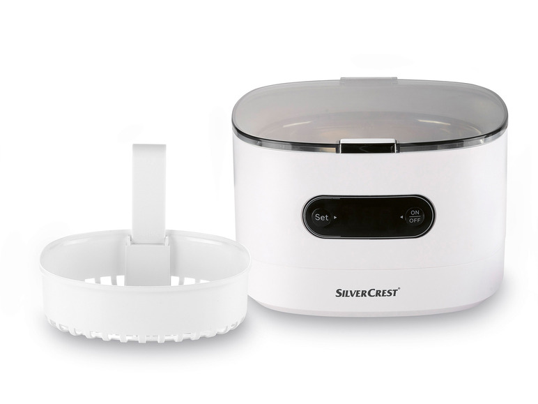 SILVERCREST® Ultraschall-Reinigungsgerät »SUR 48 D5«, weiß JETZT KAUFEN
