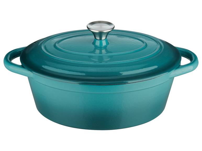 ERNESTO® Gusseisen-Bräter, Oval Ø 29 cm Letzte 2 Tage