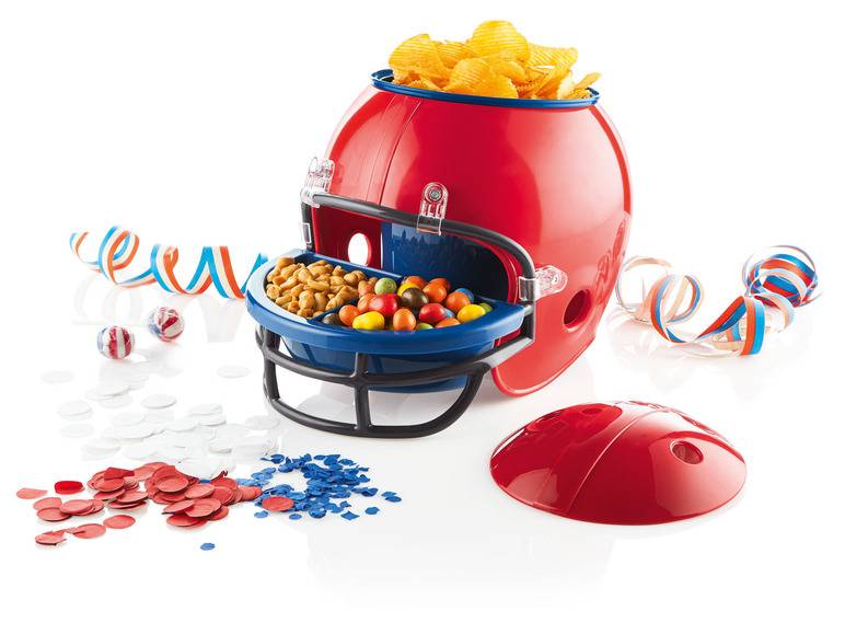 ERNESTO® Snackhelm, Football-Helm-Optik, herausnehmbare Behälter Bis zu 60% Rabatt
