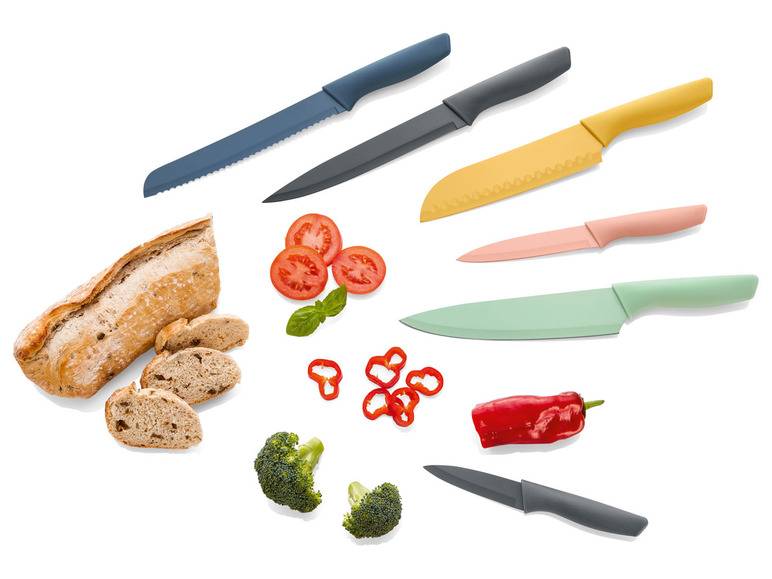 ERNESTO® Messer-Set, mit Klingenschutz, 6 Stück Bis zu 65% Rabatt