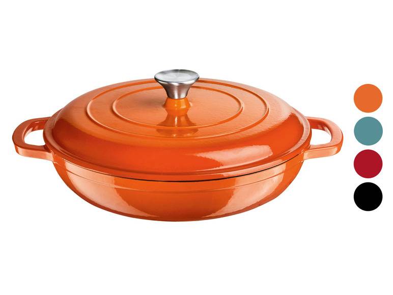 ERNESTO® Gusseisen-Servierpfanne, Ø 30 cm, mit Drop-System Super Rabatt