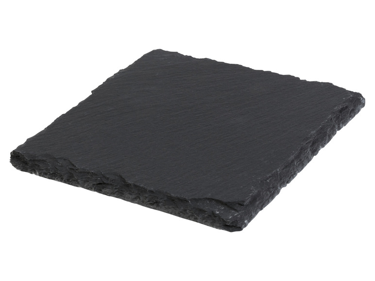 LIVARNO home Schiefer-Servierplatten / Schiefer-Untersetzer, mit Antirutsch-Füßen Auslauf