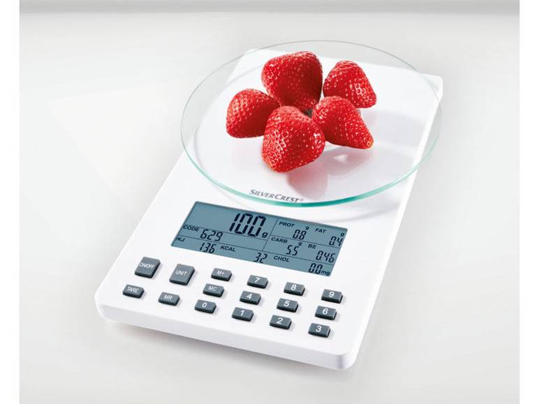 SILVERCREST® KITCHEN TOOLS Nährwert-Analysewaage fit »SNAW 1000 D2« Fabrikverkauf