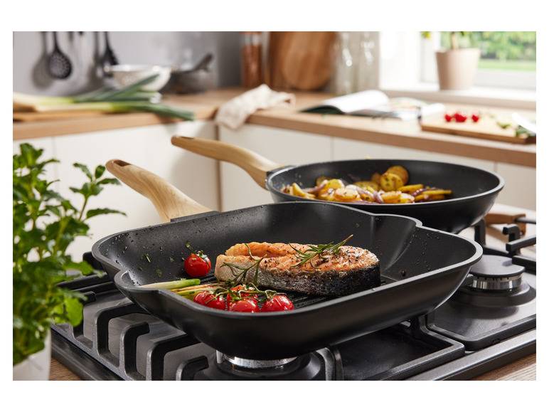 ERNESTO® Aluguss-Grill-/ Bratpfanne, 28 cm Kostenloser Versand