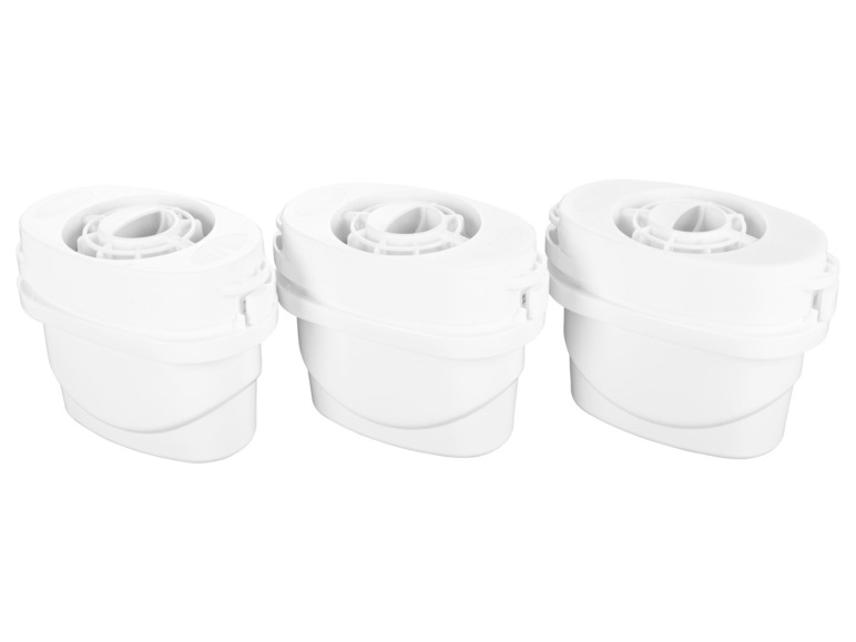 LIVARNO home Wasserfilter-Kartuschen, 3 Stück inkl. Adapter für Brita-Wasserkaraffen Flash Sale