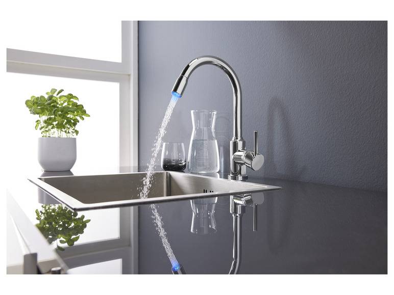 LIVARNO home LED-Spültischarmatur, 360° schwenkbar Jubiläumsangebot