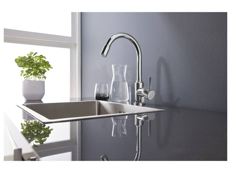 LIVARNO home LED-Spültischarmatur, 360° schwenkbar Jubiläumsangebot