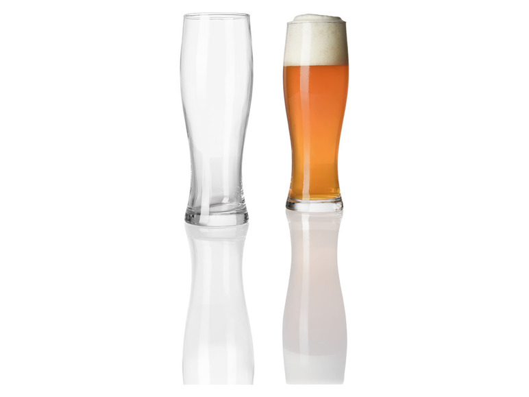 ERNESTO® Biergläsersets, 2 Stück, spülmaschienengeeignet Kauf eins, bekomm eins gratis